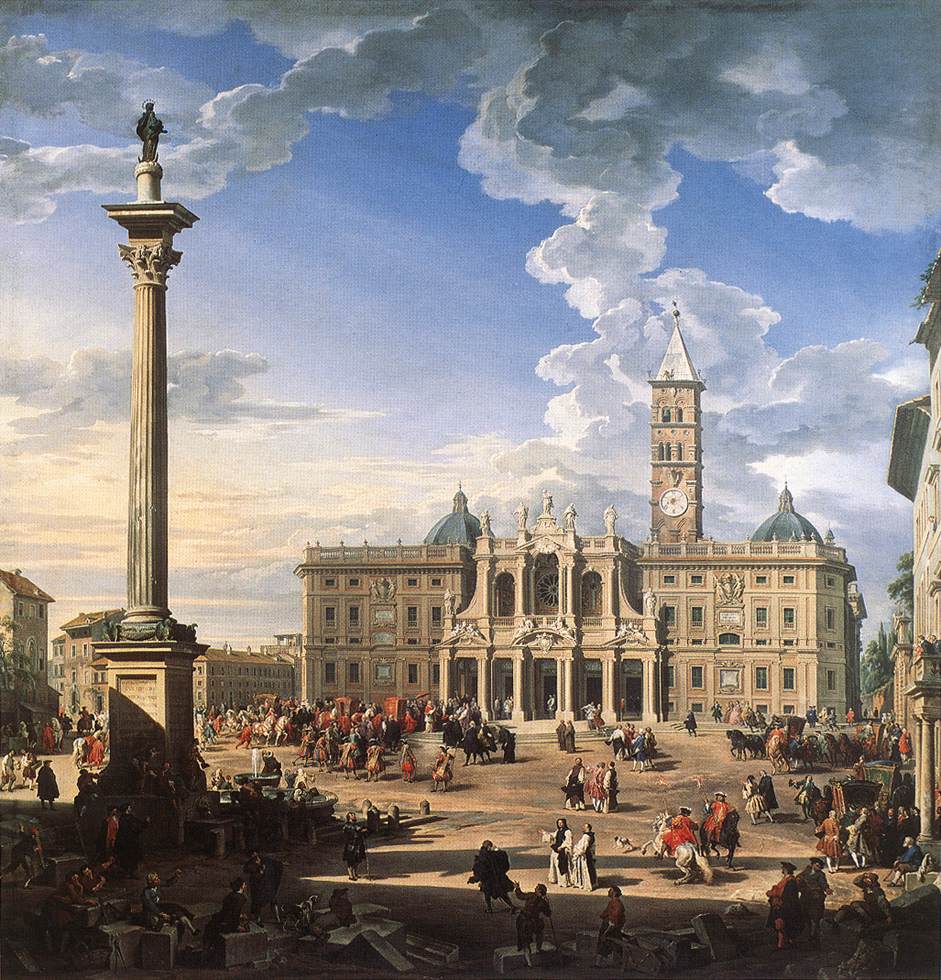 The Piazza and Church of Santa Maria Maggiore ch